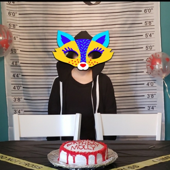Crime Theme Party decorations: Mugshot background, crime scene tape, photo props - Picture 4 of 7